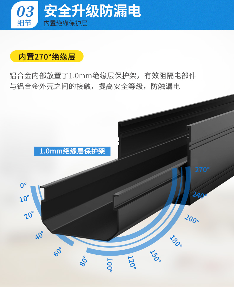 安全升級否漏電，內置絕緣保護層